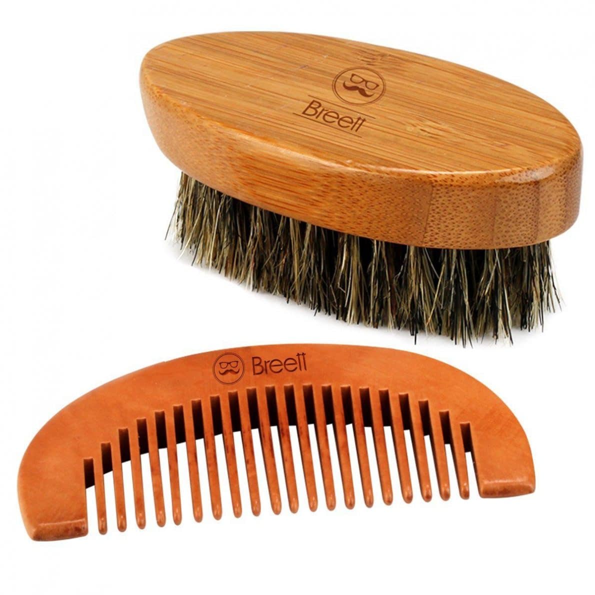 Brosse à Barbe En Bambou Et Poils De Sanglier - 11 Cm, Dure Et Naturelle, Pour Homme