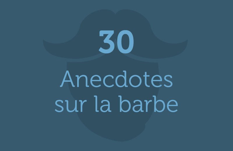 30 anecdotes sur la barbe