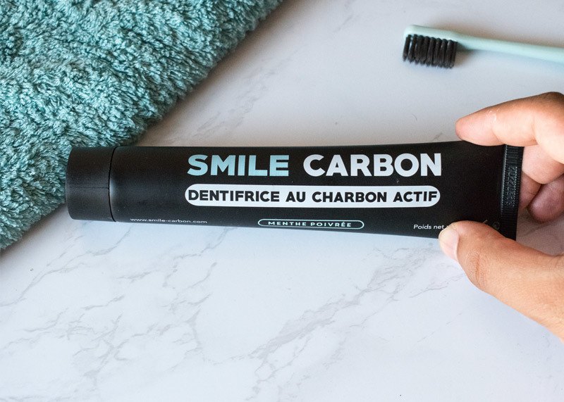 dentifrice au charbon smile carbon