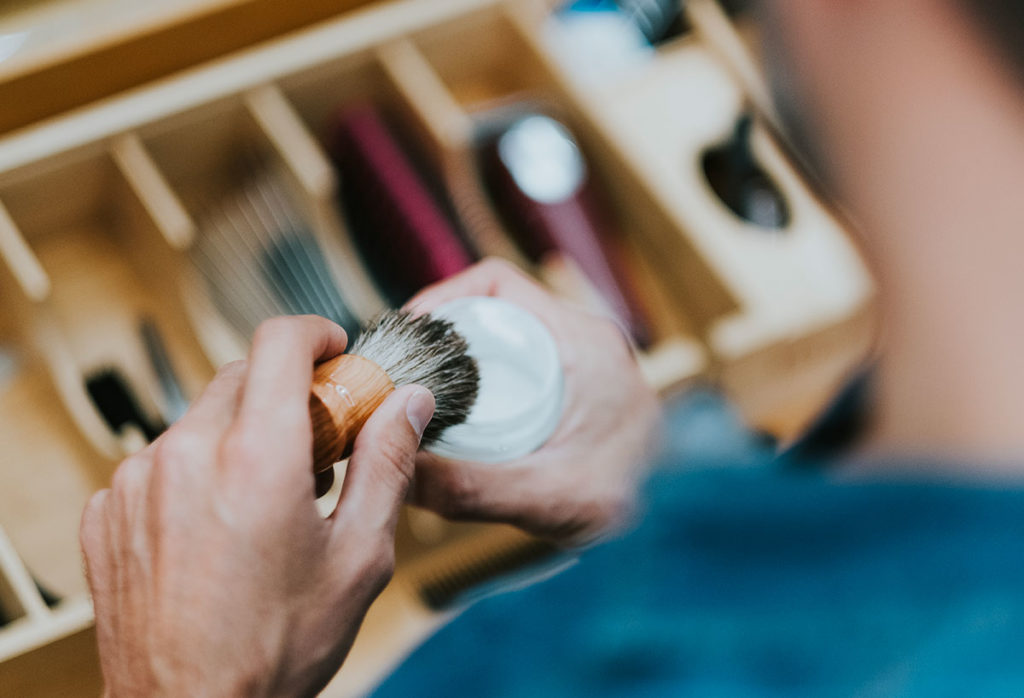 Assouplir Blaireau de rasage