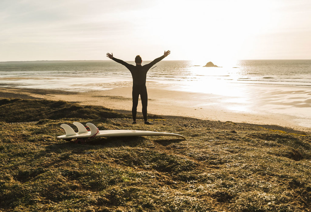 Soleil au surf