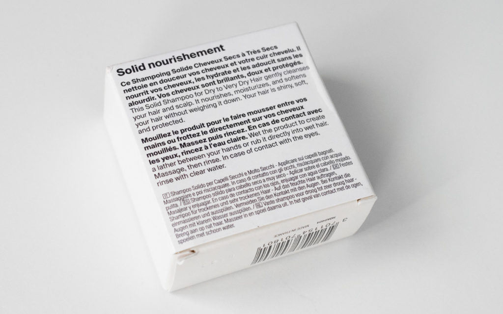 Shampoing solide cheveux secs et très secs Horace