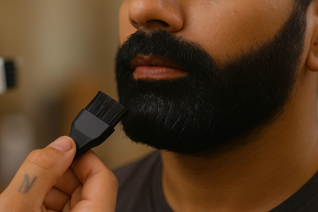 Poils blancs dans la barbe : causes et astuces pour assumer 2 poils blancs barbe correcteur barbe 1