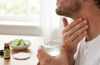 Boutons après rasage