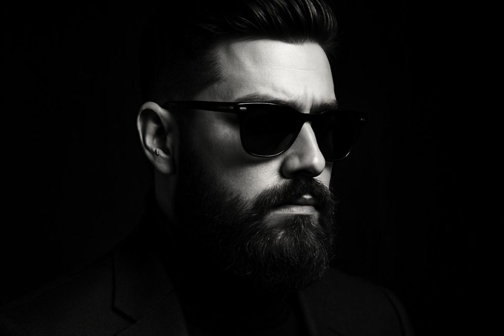 Glow Up masculin barbe