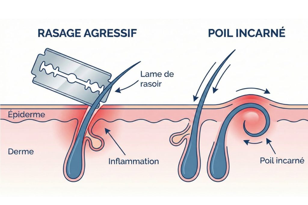 Démangeaisons après le rasage : la solution pour calmer le feu du rasage 1 demangeaison apres rasage