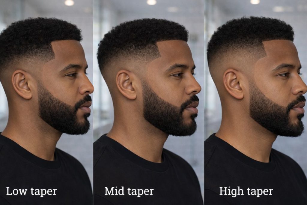 Taper fade : low, mid ou high lequel choisir ? 2 low mid high taper