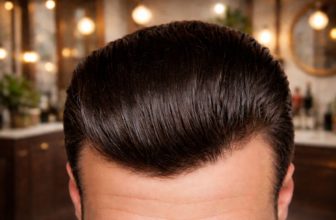 cheveux gominés homme