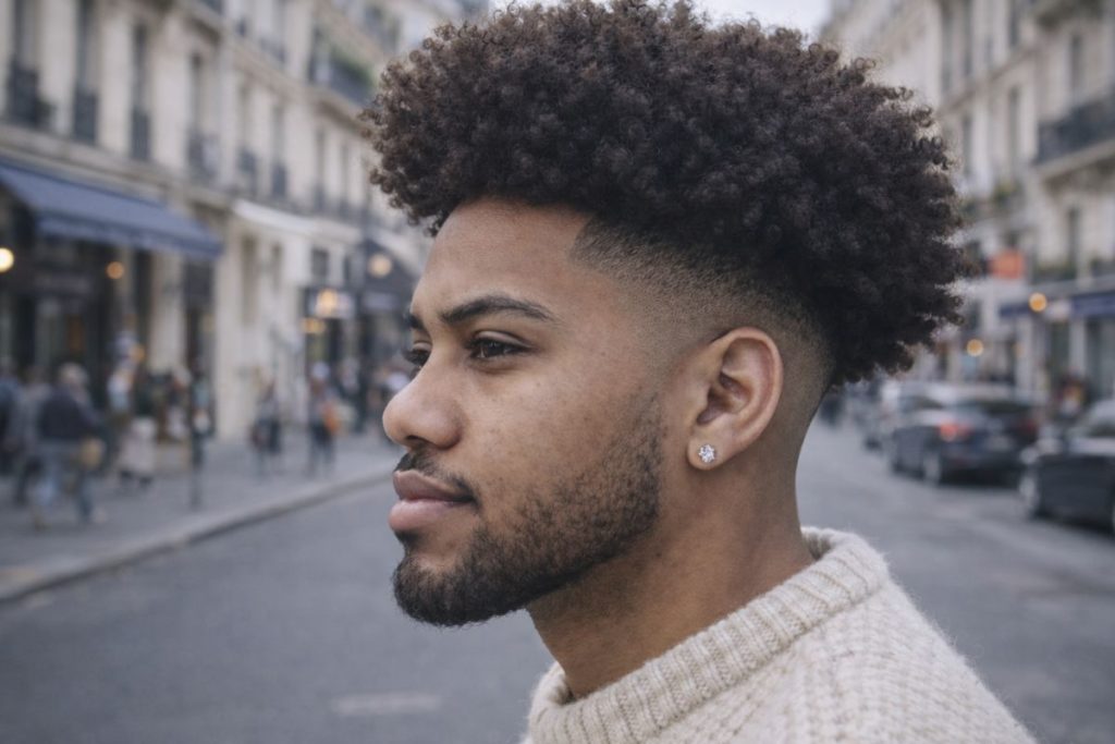 Les différentes coupes afro pour homme pour un style net 2 High fade taper afro
