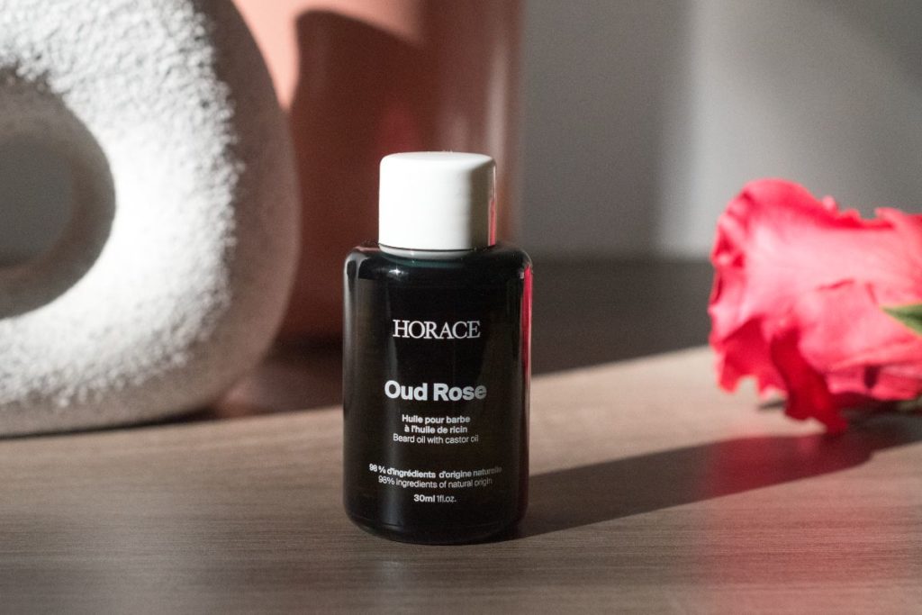 Blog beauté homme 7 huile barbe oud rose horace