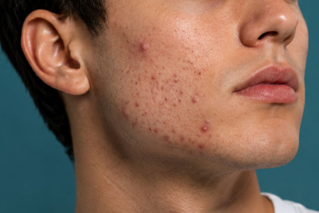 C'est quoi la purge cutanée ? 1 purge cutanée sur le visage