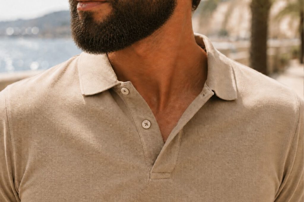 Comment porter un polo homme sans jamais faire ringard ? 4 col polo pour homme beige